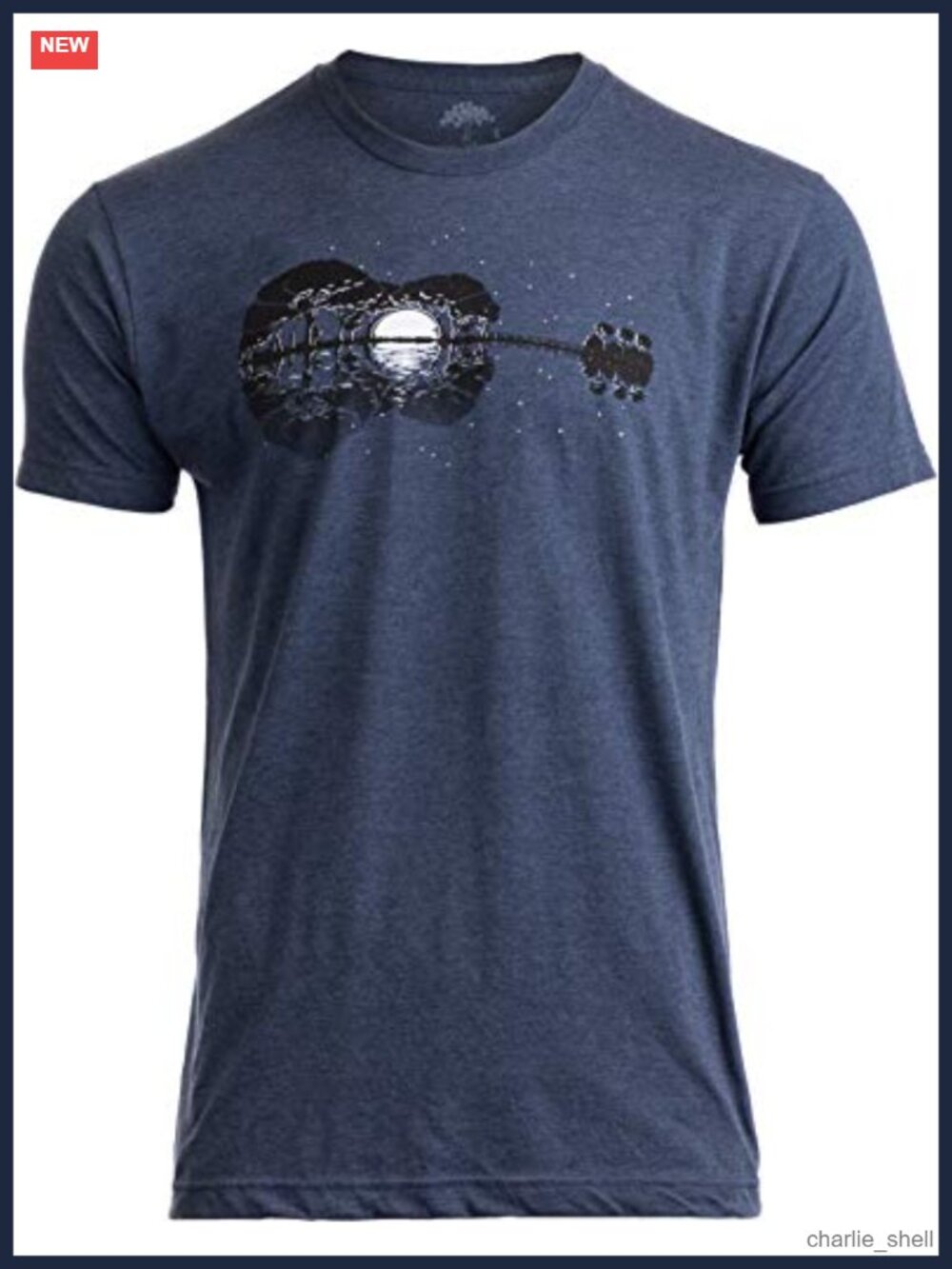 Guitar Player T-Shirt Modern Fit Cotton Blend Tee for Men Women